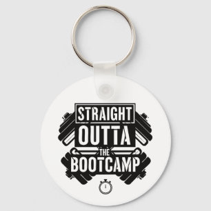 Straight Outta Fitness gym Workout Keychain