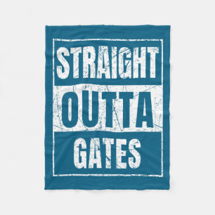 Straight Outta Gates New York State _1 Fleece Blanket
