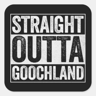 Straight Outta Goochland Square Sticker