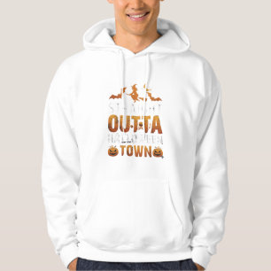 Straight Outta Halloween Town Witch Moon Bats Pump Hoodie