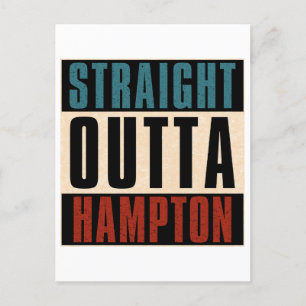 Straight Outta Hampton Virginia VA Postcard