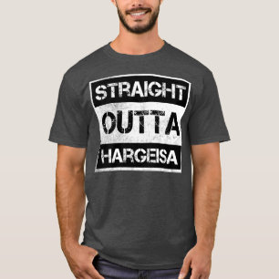 Straight Outta Hargeisa Somaliland Vintage Distres T-Shirt