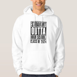 Straight Outta High School 2024 (Distressed) Hoodie