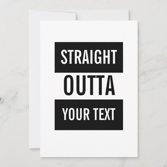 Straight Outta... Holiday Card (Front)