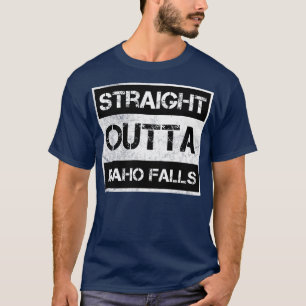 Straight Outta Idaho Falls city Idaho Vintage Dist T-Shirt