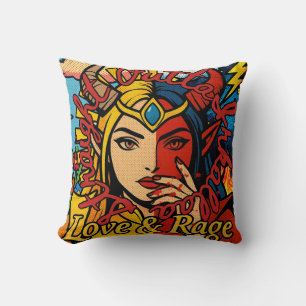 Straight Outta Irkalla Love and Rage t-shirt Throw Pillow