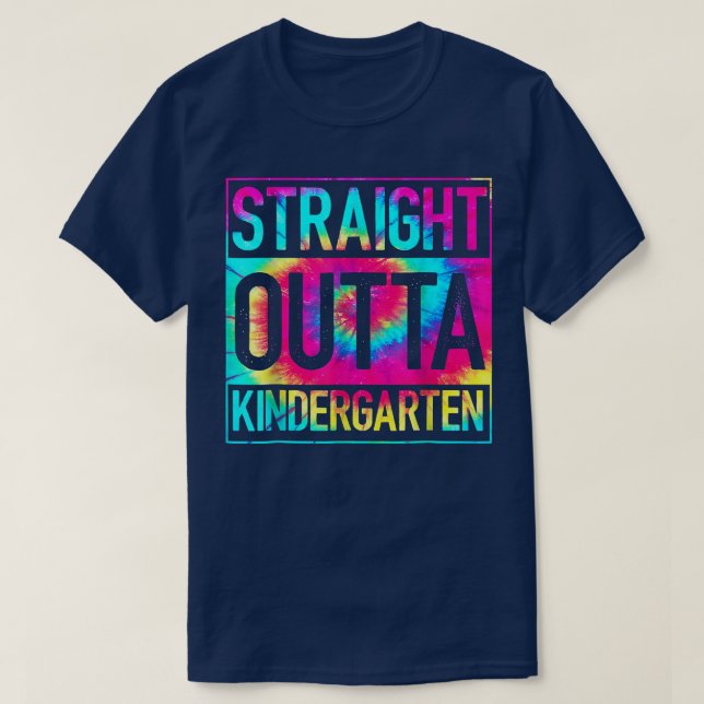 STRAIGHT OUTTA Kindergarten Class Of 2022 Graduati T-Shirt (Design Front)