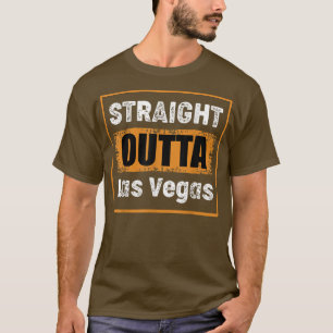 Straight Outta Las Vegas Nevada USA Retro Distress T-Shirt