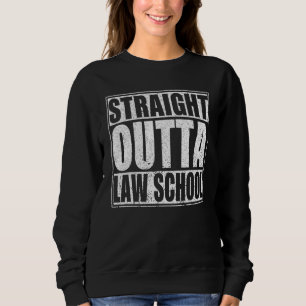 Straight Outta Law School Graduate Boys & Girls Sc Sweatshirt