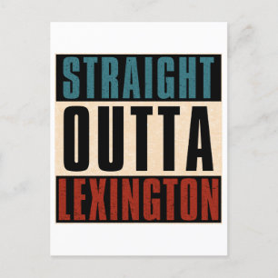 Straight Outta Lexington Kentucky KY Postcard