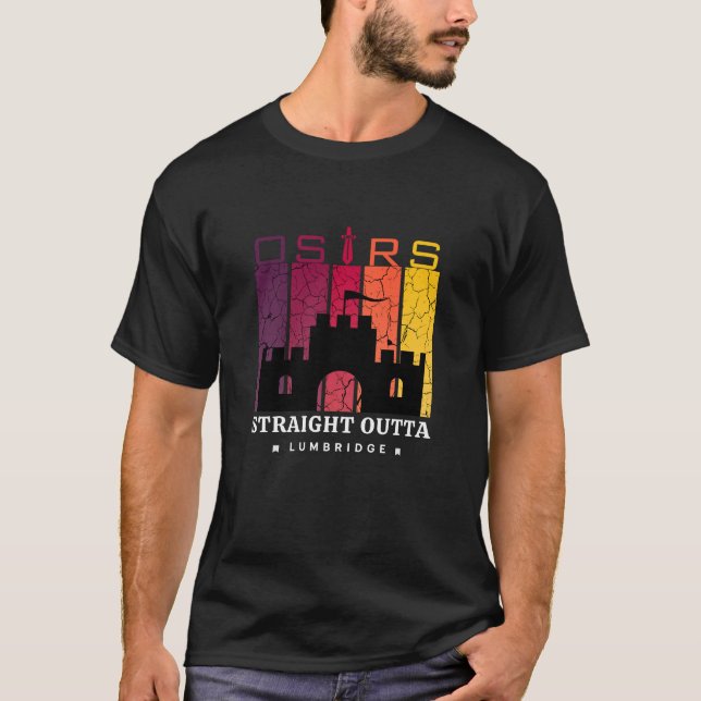 Straight Outta Lumbridge Runescape Gamer T-Shirt (Front)