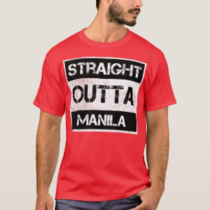 Straight Outta Manila Philippines Vintage Distress T-Shirt