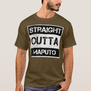 Straight Outta Maputo Mozambique Vintage Distresse T-Shirt