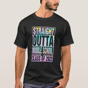Straight Outta Middle School Great Graduation Tie T-Shirt