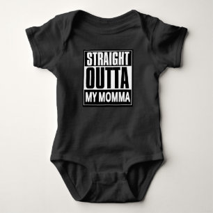 Straight Outta My Momma Compton Attitude Baby Bodysuit