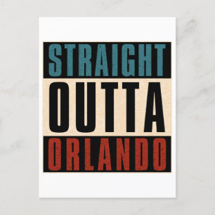 Straight Outta Orlando Florida FL Holiday Postcard