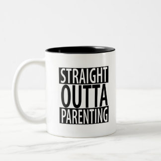 Straight Outta Parenting Two-Tone Coffee Mug