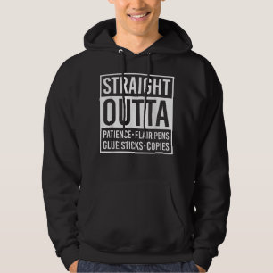 Straight Outta Patience Leopard Mama Mom Life Funn Hoodie