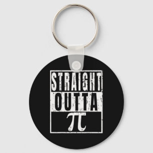 Straight Outta Pi - Pi Day Funny Gift Keychain