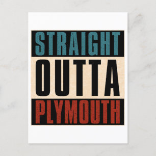 Straight Outta Plymouth Minnesota MN Postcard