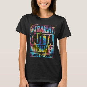 Straight Outta Pre K Graduation Tie Dye Kids Boys T-Shirt