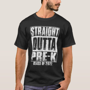 Straight Outta Pre-K School Graduation Class Of 20 T-Shirt