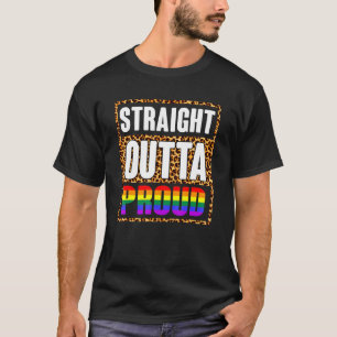 Straight Outta Proud Lgbt Colour Outta The Closet T-Shirt