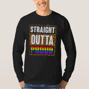 Straight Outta Proud Lgbt Colour Outta The Closet T-Shirt