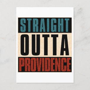 Straight Outta Providence Rhode Island RI Postcard