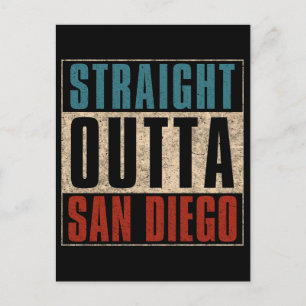 Straight Outta San Diego California CA USA Postcard