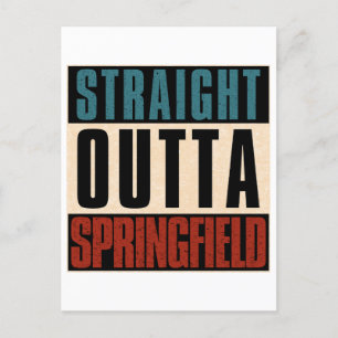 Straight Outta Springfield Missouri MO Postcard