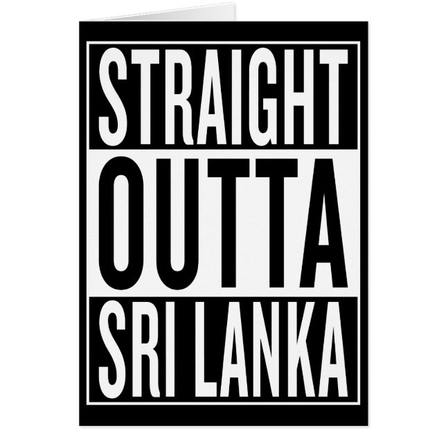 straight outta Sri Lanka (Front)
