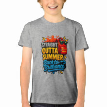 Straight Outta Summer Back to School Tee