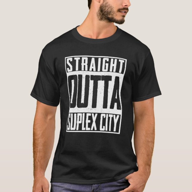 Straight Outta Suplex City Brock Lesnar T-Shirt (Front)