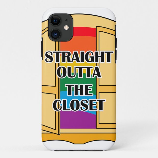 Straight Outta The Closet Case-Mate iPhone Case (Back)