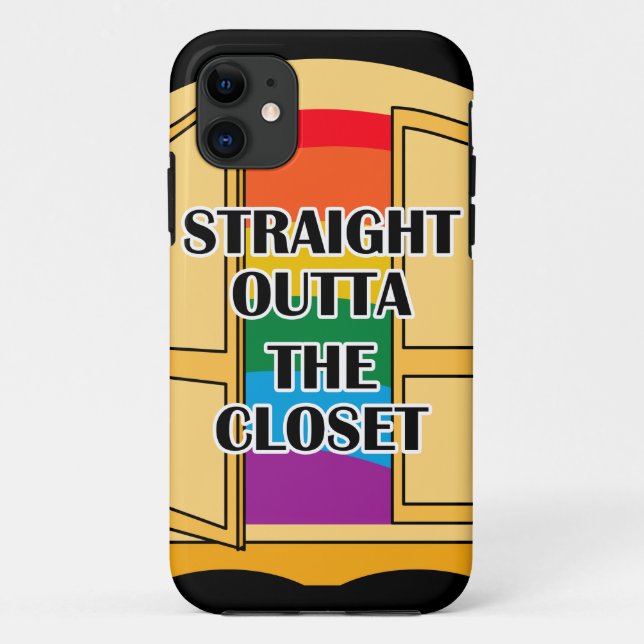 Straight Outta The Closet Case-Mate iPhone Case (Back)