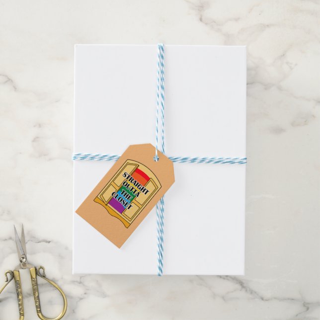 Straight Outta The Closet Gift Tags (With Twine)