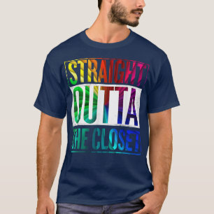 Straight Outta The Closet LGBT Gay Pride T-Shirt