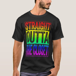 Straight Outta The Closet Lgbt Pride T-Shirt