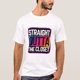Straight Outta the Closet rainbow T-Shirt