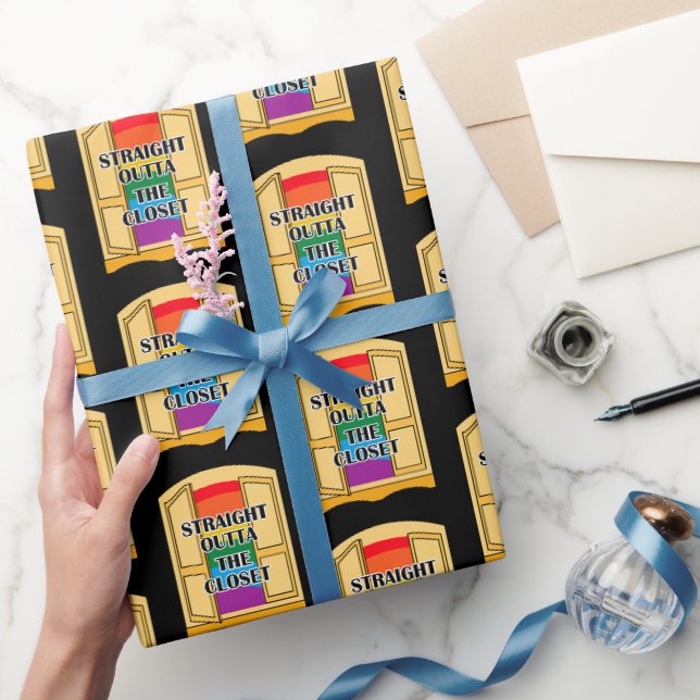 Straight Outta The Closet Wrapping Paper (Gifting)