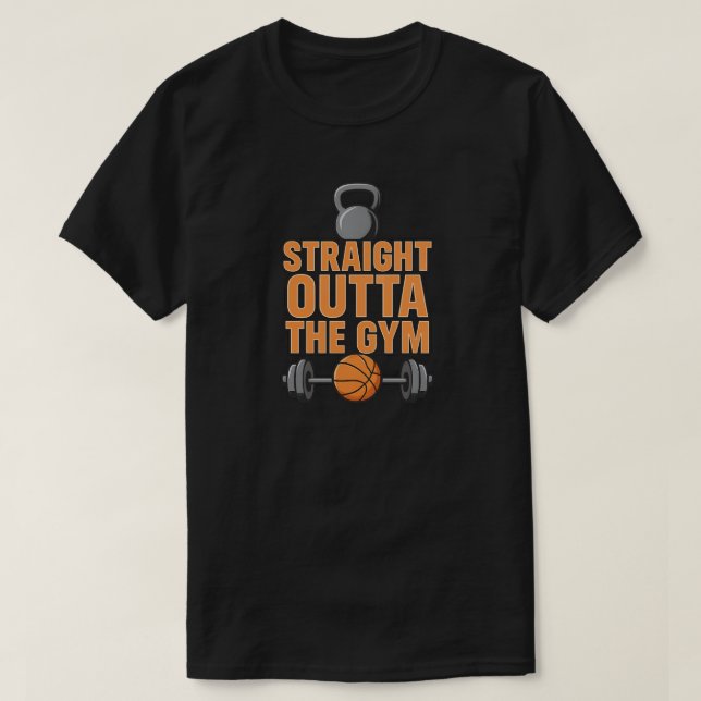 Straight Outta The Gym T-Shirt (Design Front)
