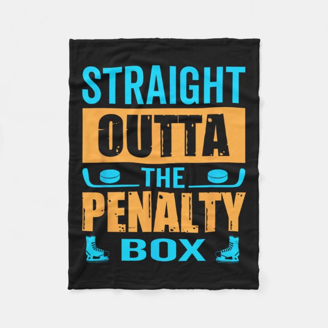 Straight Outta The Penalty Box Tie Dye Favourite W Fleece Blanket (Front)