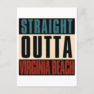 Straight Outta Virginia Beach Virginia VA Postcard