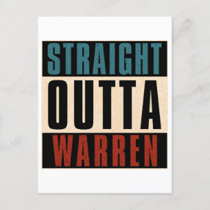 Straight Outta Warren Michigan MI Postcard