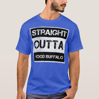 Straight Outta Wood Buffalo National Park Canada V T-Shirt
