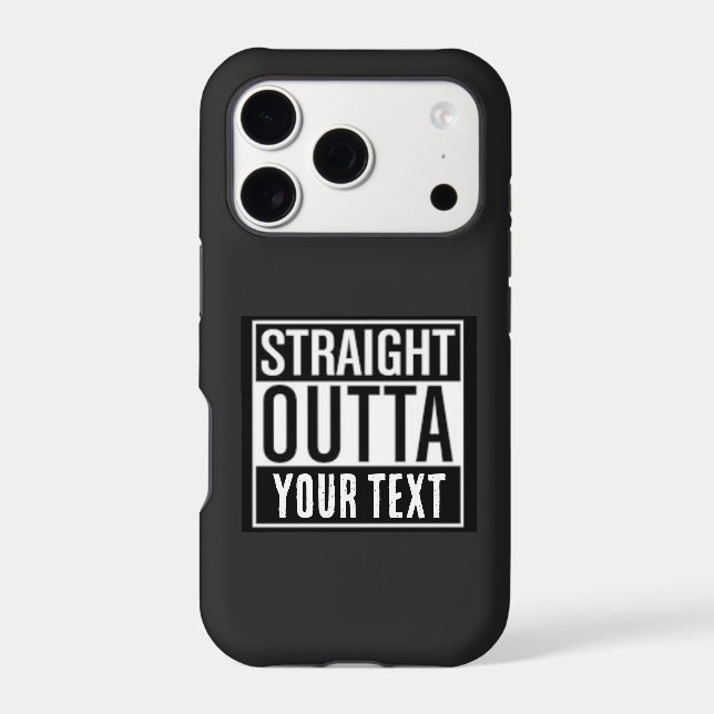 STRAIGHT OUTTA YOUR TEXT CUSTOM  (Back)