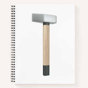 Straight peen hammer notebook