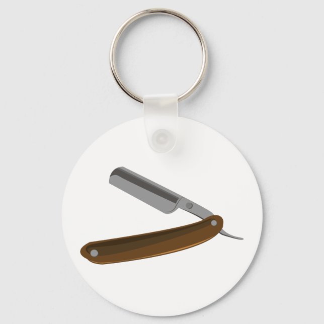 Straight Razor Keychain (Front)