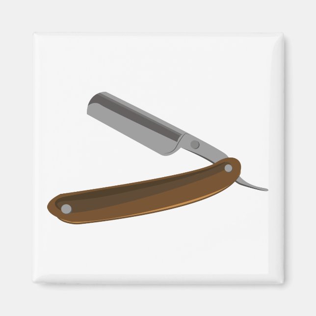 Straight Razor Magnet (Front)